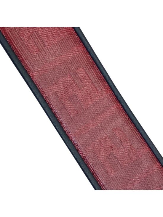 Fendi FF Logo Leather Belt Silver Red Sophistication Luxury Presence Practical main image 9
